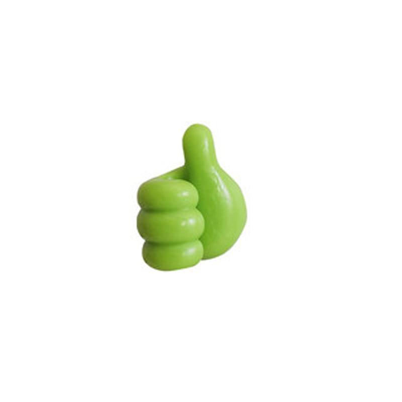 Self-Adhesive Wall Decoration Hook Creative Silicone Thumb Key Hanger Hook Home/Office Data Cable Clip Wire Desk Organizer Silicone Thumb Wall Hook Adhesive Thumb Multifunctional Clip Holder Stevvex