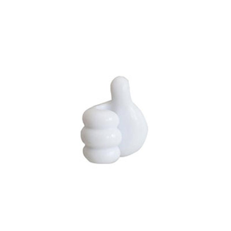 Self-Adhesive Wall Decoration Hook Creative Silicone Thumb Key Hanger Hook Home/Office Data Cable Clip Wire Desk Organizer Silicone Thumb Wall Hook Adhesive Thumb Multifunctional Clip Holder Stevvex