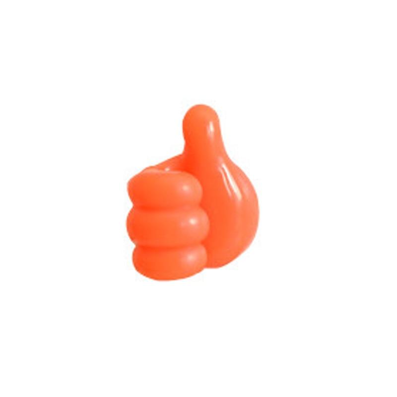 Self-Adhesive Wall Decoration Hook Creative Silicone Thumb Key Hanger Hook Home/Office Data Cable Clip Wire Desk Organizer Silicone Thumb Wall Hook Adhesive Thumb Multifunctional Clip Holder Stevvex