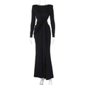 Sexy Hot Girl Hollow Out Long Sleeve Dress