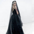 Sheer Bride Wedding Black Veil