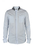 Balmain Men Shirt With Denim Collar