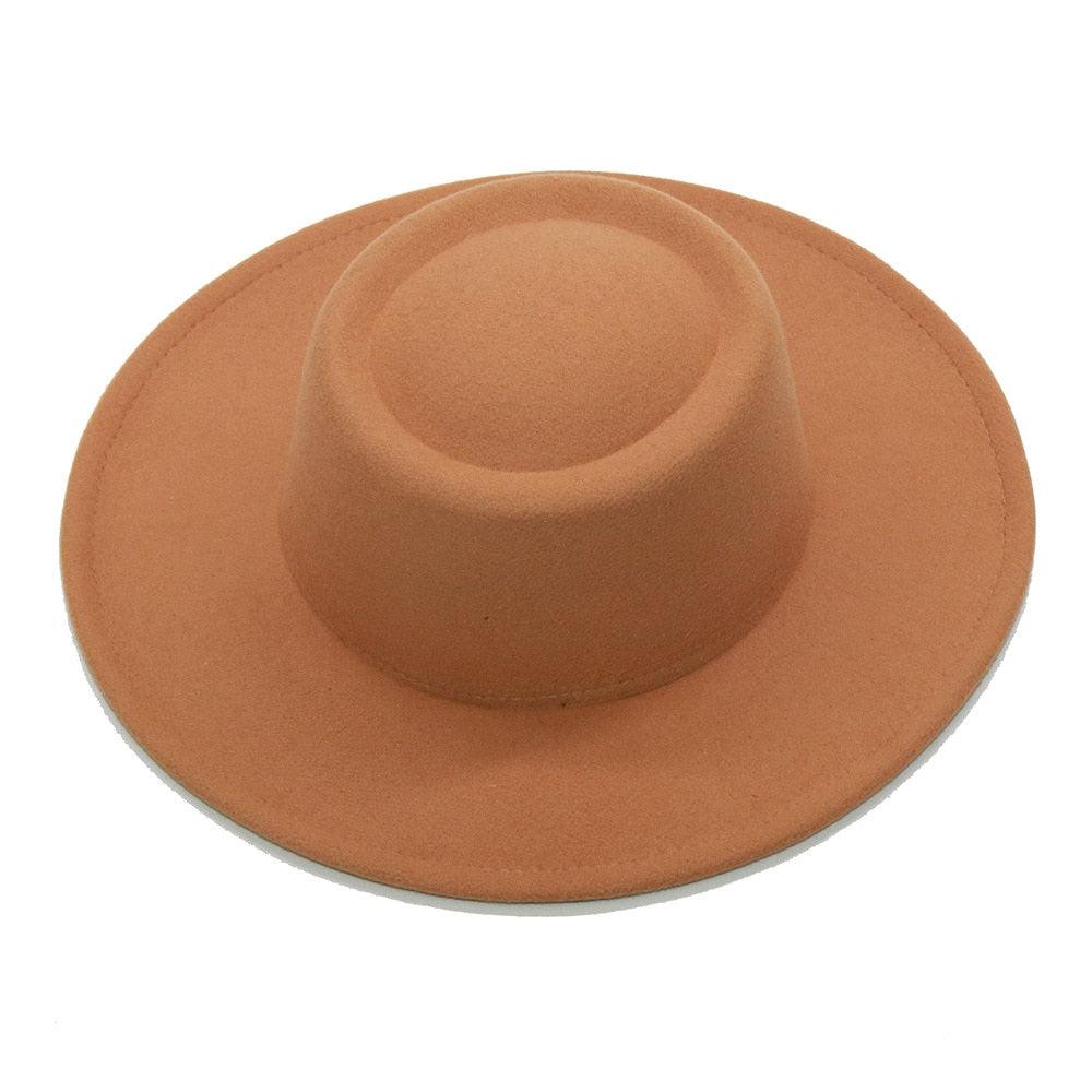 Simple Classic Unisex Fedora Hats Men Women Wide Brim Wool Jazz Hats Elegant Fedoras Hat for Women Lady Wide Brim Autumn Winter Cap Vintage Style Dress Formal Hat For Various Occasions 56-58CM Stevvex