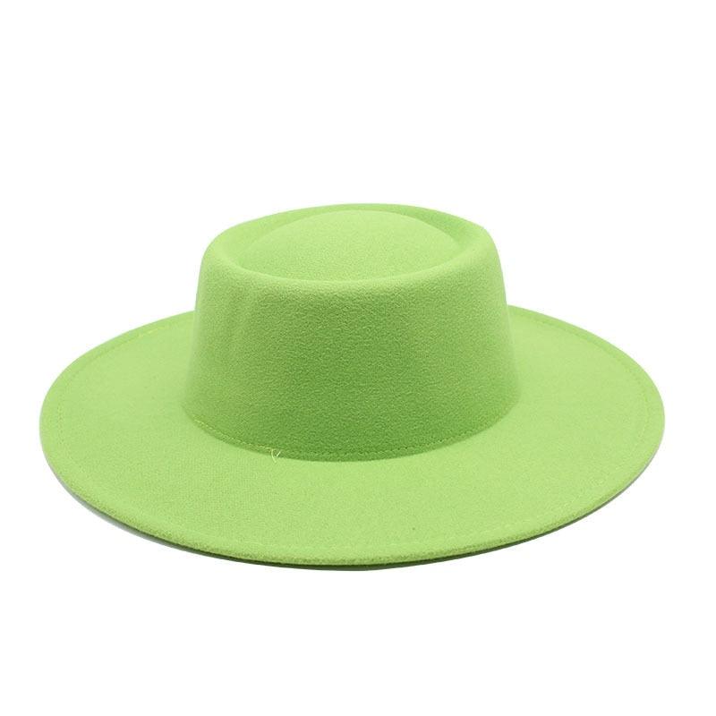 Simple Classic Unisex Fedora Hats Men Women Wide Brim Wool Jazz Hats Elegant Fedoras Hat for Women Lady Wide Brim Autumn Winter Cap Vintage Style Dress Formal Hat For Various Occasions 56-58CM Stevvex