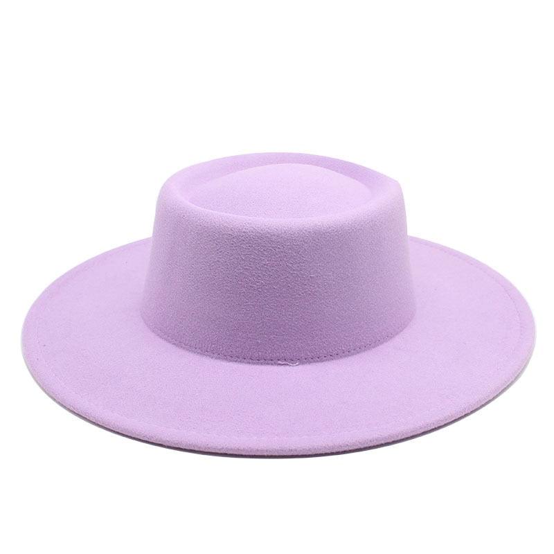 Simple Classic Unisex Fedora Hats Men Women Wide Brim Wool Jazz Hats Elegant Fedoras Hat for Women Lady Wide Brim Autumn Winter Cap Vintage Style Dress Formal Hat For Various Occasions 56-58CM Stevvex