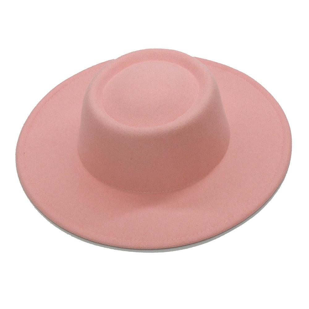 Simple Classic Unisex Fedora Hats Men Women Wide Brim Wool Jazz Hats Elegant Fedoras Hat for Women Lady Wide Brim Autumn Winter Cap Vintage Style Dress Formal Hat For Various Occasions 56-58CM Stevvex