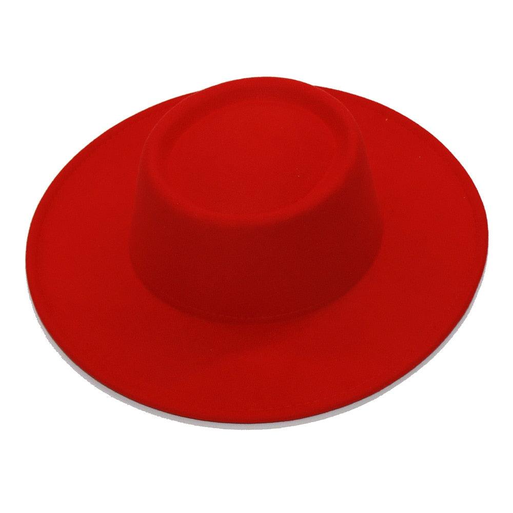 Simple Classic Unisex Fedora Hats Men Women Wide Brim Wool Jazz Hats Elegant Fedoras Hat for Women Lady Wide Brim Autumn Winter Cap Vintage Style Dress Formal Hat For Various Occasions 56-58CM Stevvex