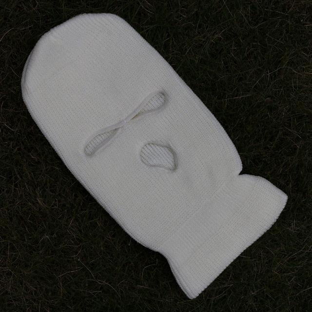 Ski Mask Knitted Face Cover Winter Balaclava Full Face Mask for Outdoor Sports 3 Hole Balaclava Party Mask Limited Embroidery Knit Hat Full Face Cover Balaclava Hats Funny Party Embroidery Beanies Caps Hole Knitted Full Face Cover Stevvex