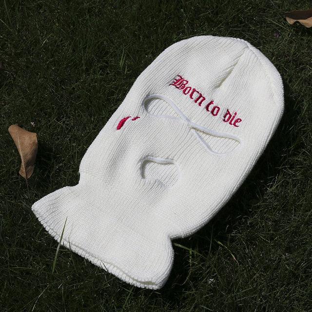 Ski Mask Knitted Face Cover Winter Balaclava Full Face Mask for Outdoor Sports 3 Hole Balaclava Party Mask Limited Embroidery Knit Hat Full Face Cover Balaclava Hats Funny Party Embroidery Beanies Caps Hole Knitted Full Face Cover Stevvex