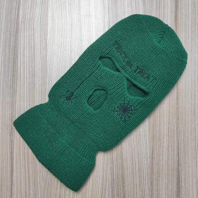 Ski Mask Knitted Face Cover Winter Balaclava Full Face Mask for Winter Outdoor Sports Winter Three 3 Hole Balaclava Knit Hat Ski Mask 3-Hole Knit Hat Full Face Cover Balaclava Hats Funny Party Embroidery Beanies Caps Hole Knitted Full Face Cover Stevvex