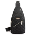 Portable Nylon Chest Sling Bag Mini Travel Pack Mesh Strap