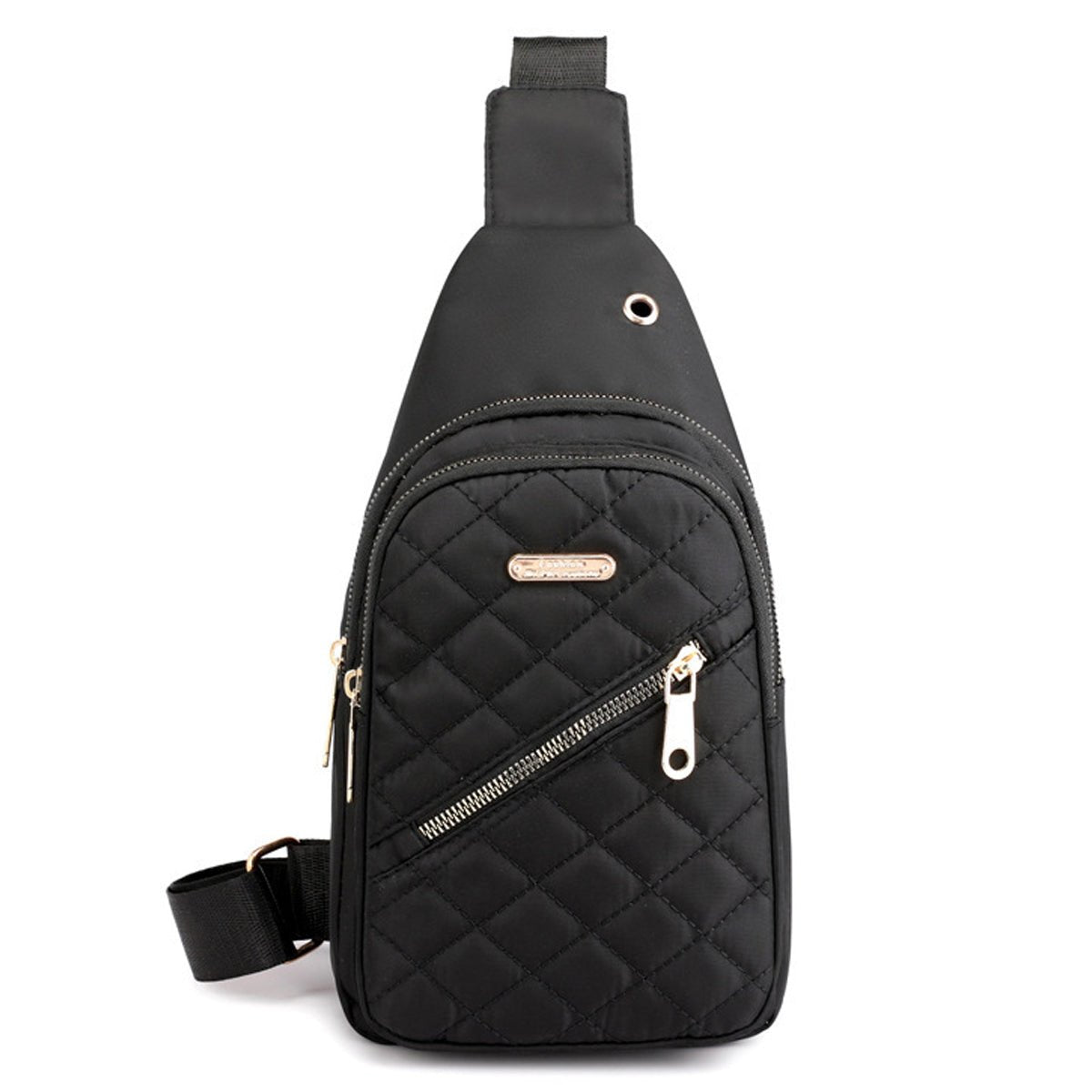 Portable Nylon Chest Sling Bag Mini Travel Pack Mesh Strap