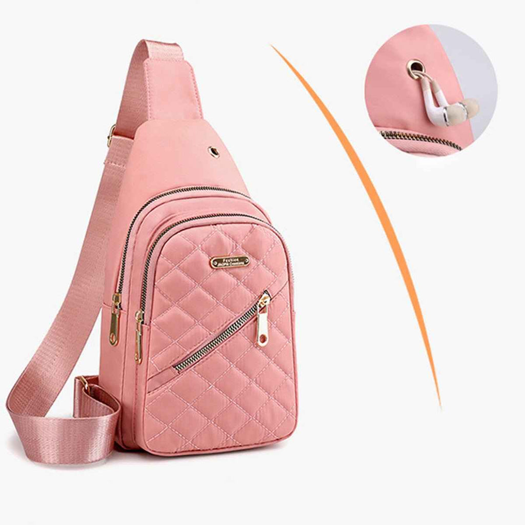 Portable Nylon Chest Sling Bag Mini Travel Pack Mesh Strap Dashing Nova
