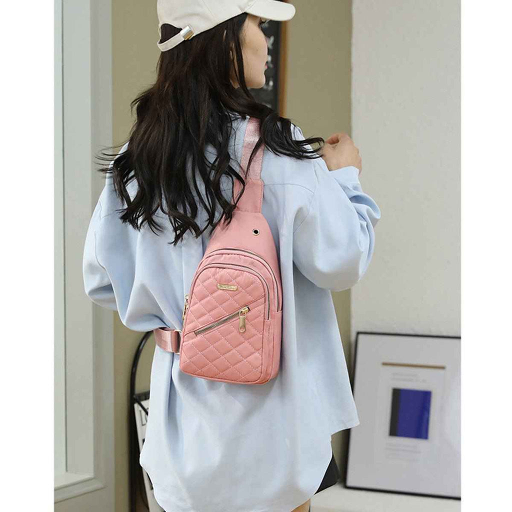 Portable Nylon Chest Sling Bag Mini Travel Pack Mesh Strap Dashing Nova