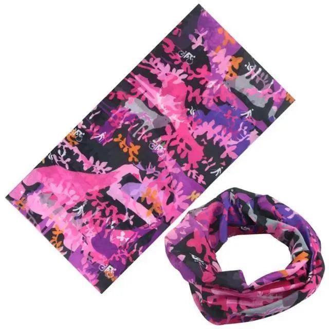 Soft And Comfortable Silk Scarf Unisex Magic Scarf Outdoor Sports Bicycle Headband Bike Cycling Neck Tube Warmer Riding Bandanas Face Mask Stevvex