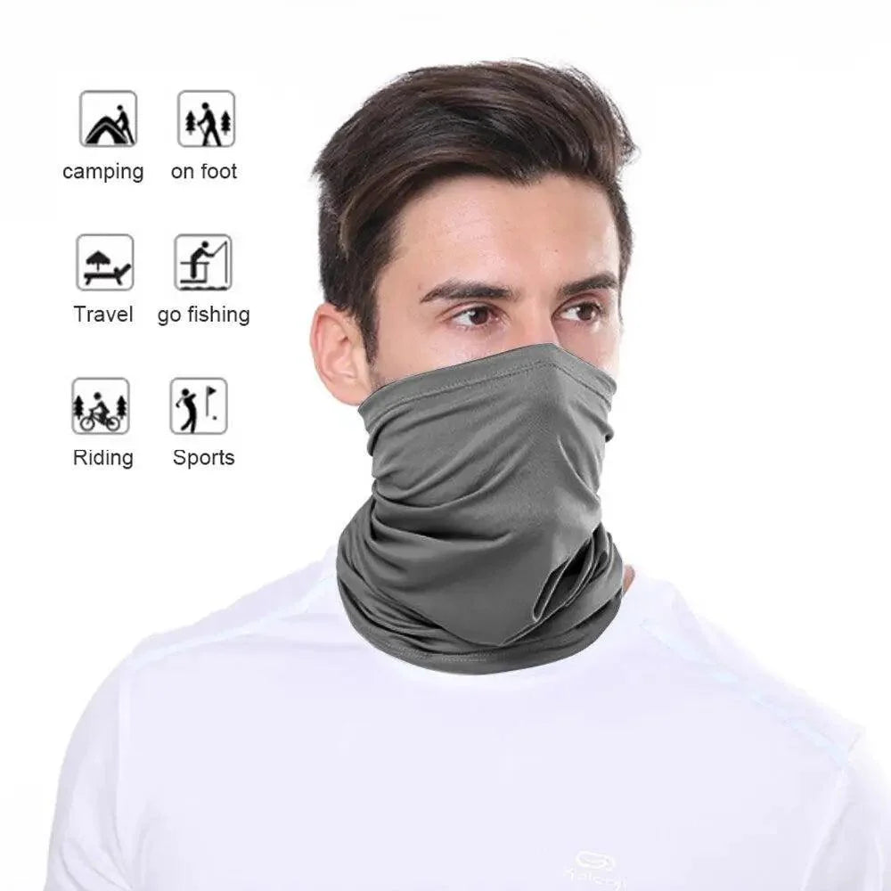 Soft And Comfortable Silk Scarf Unisex Magic Scarf Outdoor Sports Bicycle Headband Bike Cycling Neck Tube Warmer Riding Bandanas Face Mask Stevvex