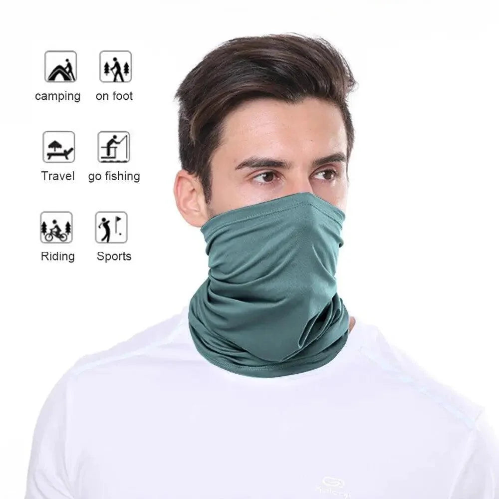 Soft And Comfortable Silk Scarf Unisex Magic Scarf Outdoor Sports Bicycle Headband Bike Cycling Neck Tube Warmer Riding Bandanas Face Mask Stevvex