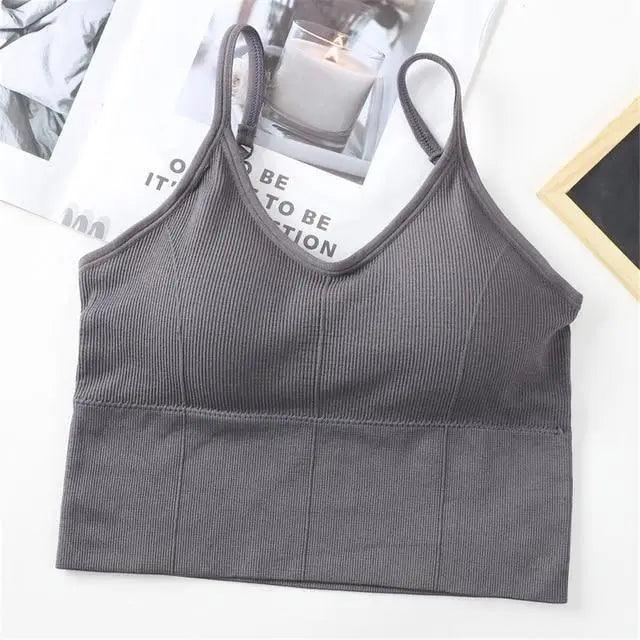 Soft Cotton Sports Bras For Women Push Up Solid Sports Bra Jogging Gym Women Sports Bra Girl Underwear Fitness Running Yoga Sport Tops Stevvex