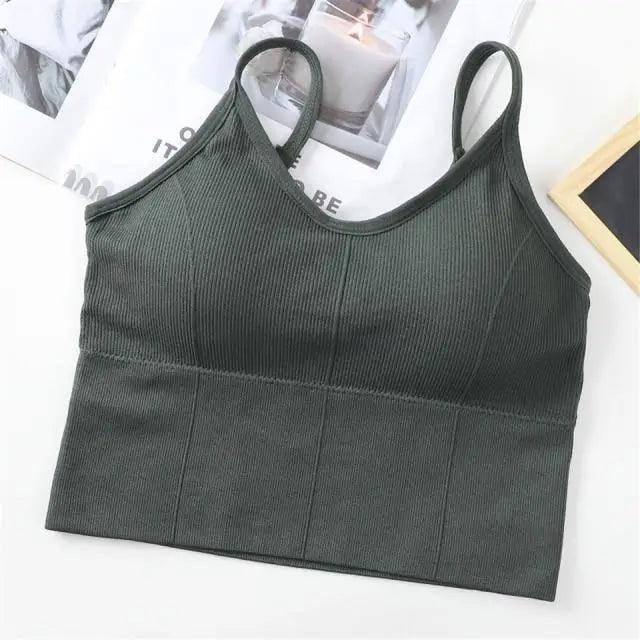 Soft Cotton Sports Bras For Women Push Up Solid Sports Bra Jogging Gym Women Sports Bra Girl Underwear Fitness Running Yoga Sport Tops Stevvex