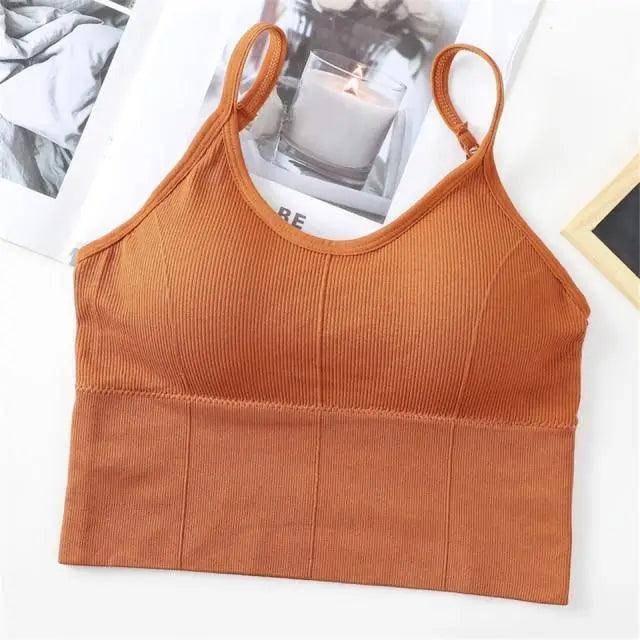 Soft Cotton Sports Bras For Women Push Up Solid Sports Bra Jogging Gym Women Sports Bra Girl Underwear Fitness Running Yoga Sport Tops Stevvex
