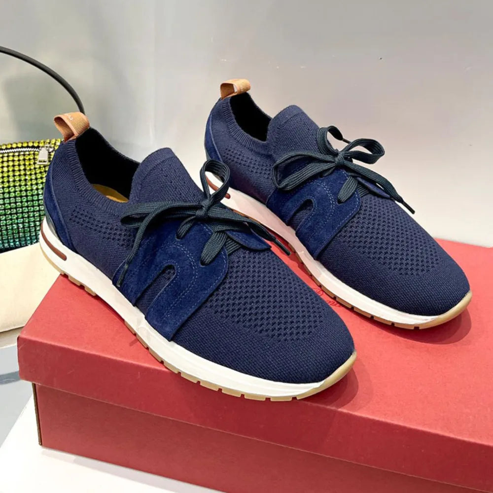 Sports shoes with lace up fly weave breathable casual thick soled shoes V.I.P Digital Presence