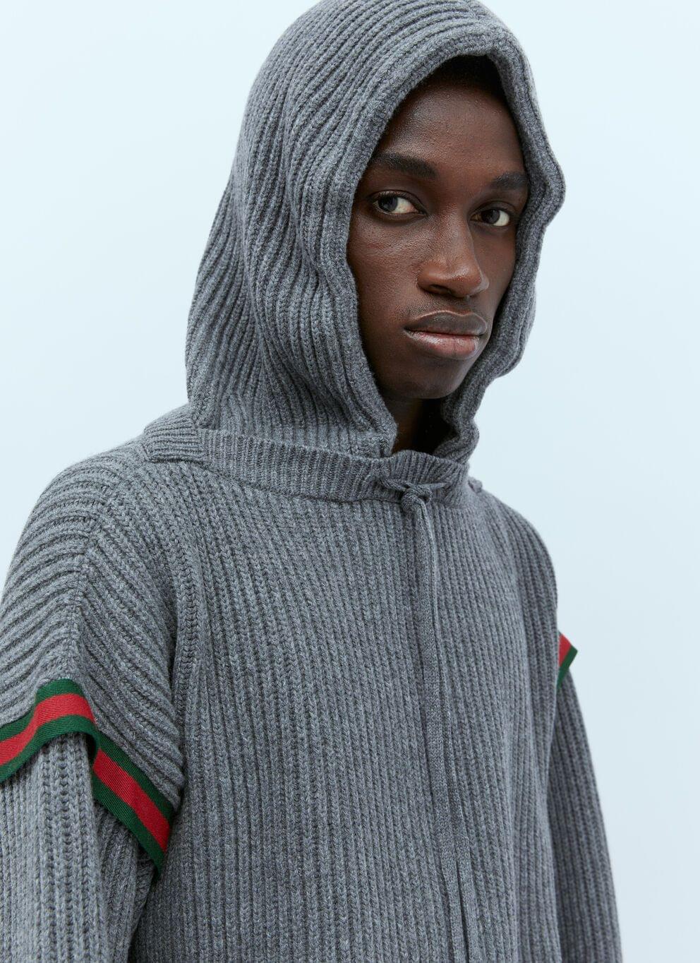Gucci Men Wool Cashmere Hooded Sweater Luosophy