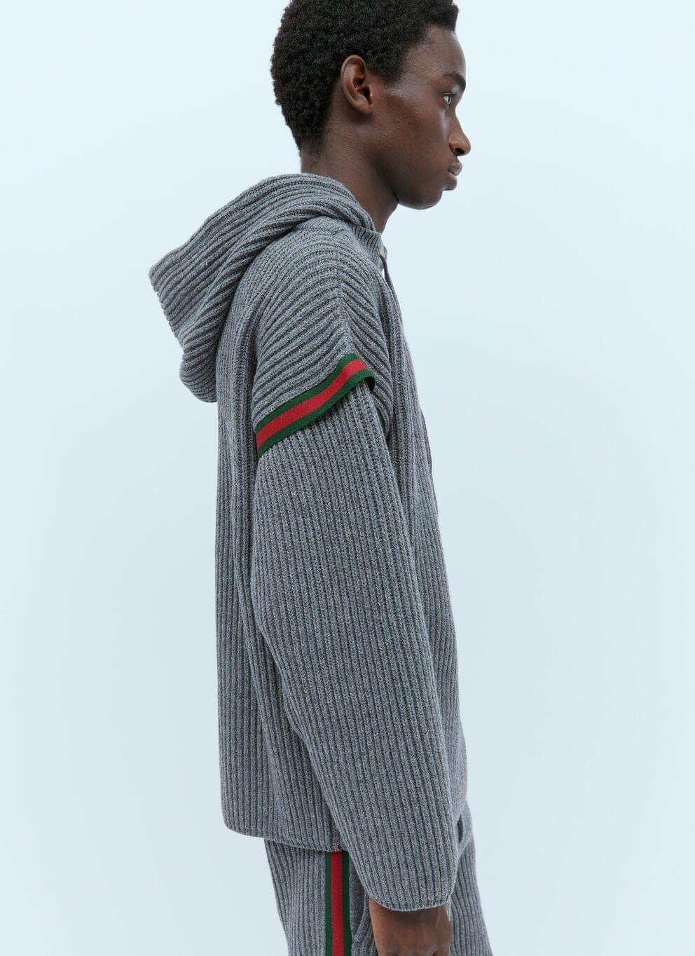 Gucci Men Wool Cashmere Hooded Sweater Luosophy