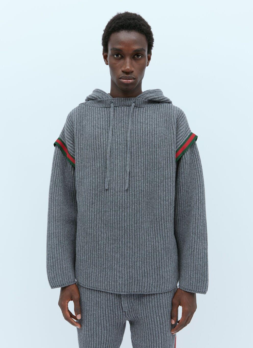 Gucci Men Wool Cashmere Hooded Sweater Luosophy