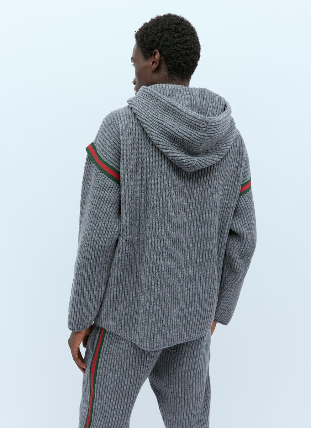 Gucci Men Wool Cashmere Hooded Sweater Luosophy