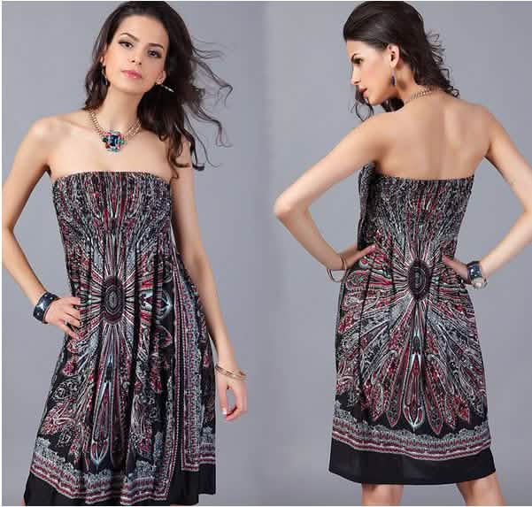 Strapless Paisley Print Dress - Assorted Styles and Sizes DailySale