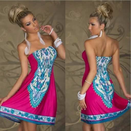 Strapless Paisley Print Dress - Assorted Styles and Sizes DailySale