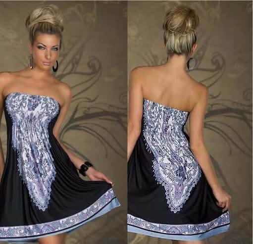 Strapless Paisley Print Dress - Assorted Styles and Sizes DailySale