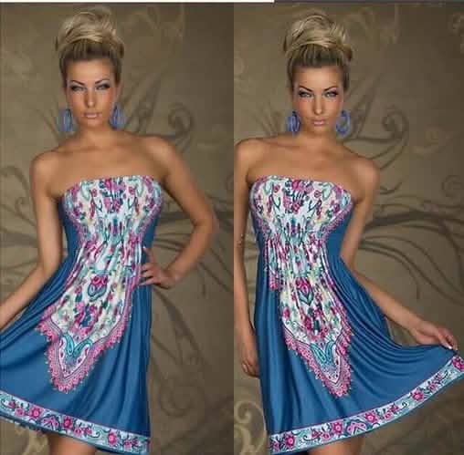 Strapless Paisley Print Dress - Assorted Styles and Sizes DailySale