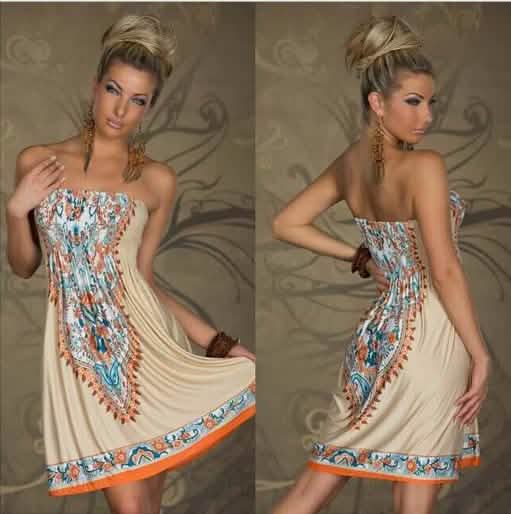 Strapless Paisley Print Dress - Assorted Styles and Sizes DailySale