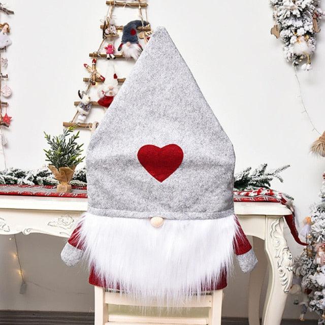 Stylish Chair Covers Christmas Santa Claus Chair Back Cover Christmas Dining Dinner Table Decoration New Year Party Supplies Dining Table Decoration for Home New Year Party Stevvex