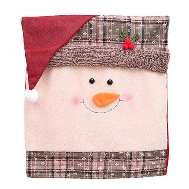 Stylish Chair Covers Christmas Santa Claus Chair Back Cover Christmas Dining Dinner Table Decoration New Year Party Supplies Dining Table Decoration for Home New Year Party Stevvex