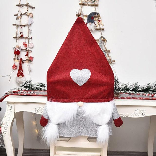 Stylish Chair Covers Christmas Santa Claus Chair Back Cover Christmas Dining Dinner Table Decoration New Year Party Supplies Dining Table Decoration for Home New Year Party Stevvex