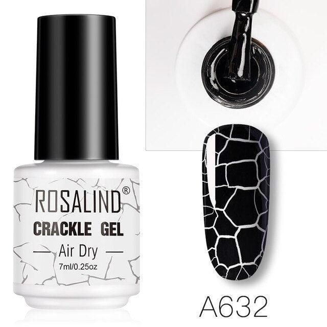 Stylish Women Gel Nail Polish Multi Color Manicure Set UV Led Tehnology Elegant Fashion Design Crack Effect