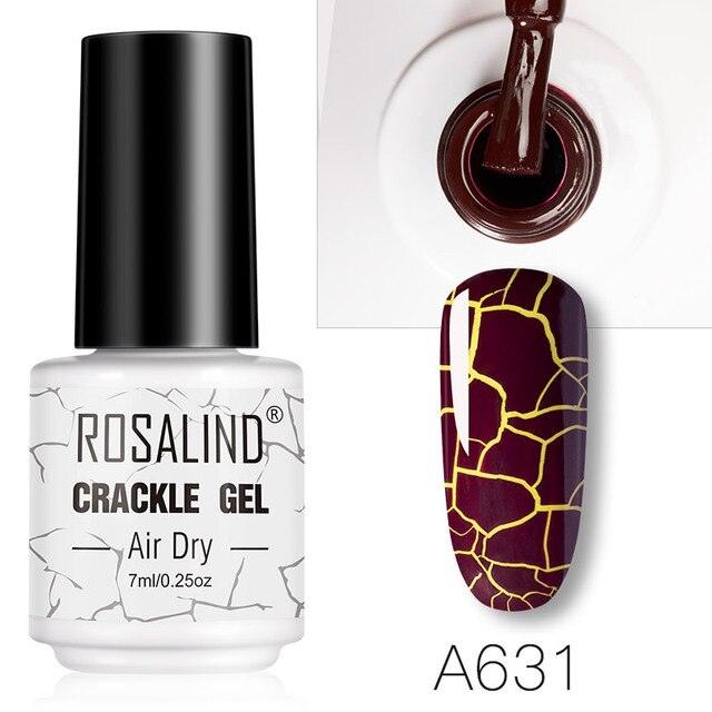 Stylish Women Gel Nail Polish Multi Color Manicure Set UV Led Tehnology Elegant Fashion Design Crack Effect