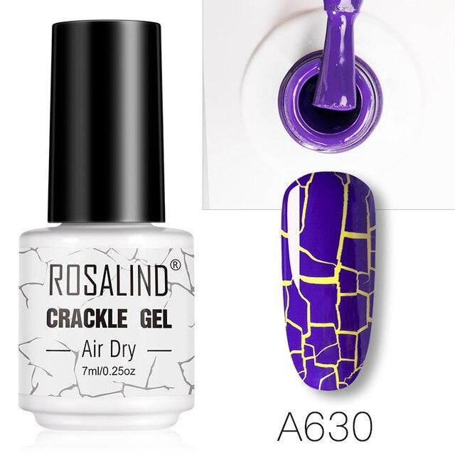 Stylish Women Gel Nail Polish Multi Color Manicure Set UV Led Tehnology Elegant Fashion Design Crack Effect