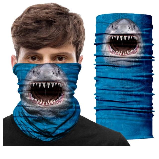 Summer Animal Bandana Neck Gaiter Tube Scarf Buff Party Halloween Half Mask Face Shield Sport Headband Balaclava Seamless Magic Head Scarf Breathable Bandana Turban Outdoor Hiking Quick-Dry Sweat Absorbing Scarves Multifunction Beanie Hat Stevvex