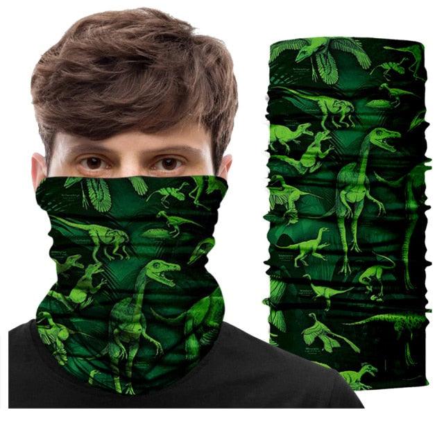 Summer Animal Bandana Neck Gaiter Tube Scarf Buff Party Halloween Half Mask Face Shield Sport Headband Balaclava Seamless Magic Head Scarf Breathable Bandana Turban Outdoor Hiking Quick-Dry Sweat Absorbing Scarves Multifunction Beanie Hat Stevvex