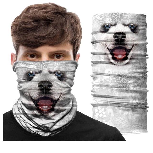 Summer Animal Bandana Neck Gaiter Tube Scarf Buff Party Halloween Half Mask Face Shield Sport Headband Balaclava Seamless Magic Head Scarf Breathable Bandana Turban Outdoor Hiking Quick-Dry Sweat Absorbing Scarves Multifunction Beanie Hat Stevvex