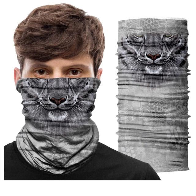 Summer Animal Bandana Neck Gaiter Tube Scarf Buff Party Halloween Half Mask Face Shield Sport Headband Balaclava Seamless Magic Head Scarf Breathable Bandana Turban Outdoor Hiking Quick-Dry Sweat Absorbing Scarves Multifunction Beanie Hat Stevvex