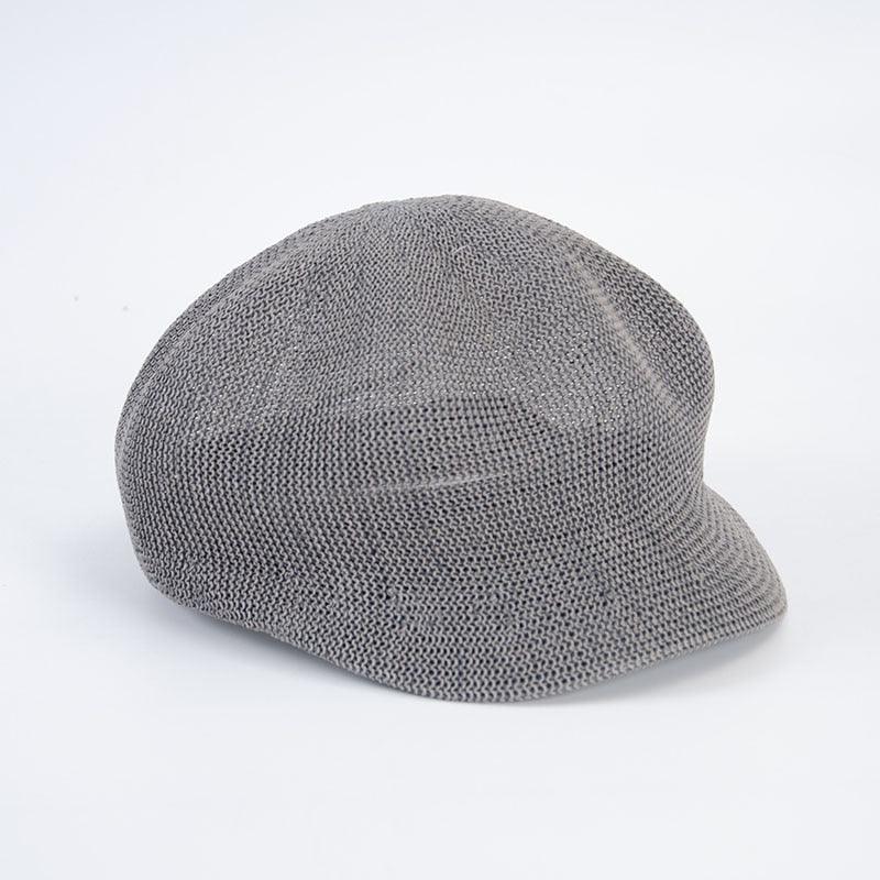 Summer Fashion Cap Straw Women Cap Adjustable Beret Mesh Breathable Berets Women Autumn Winter Hat Retro Pure Color Beanie Outdoor Beige Hat 56-58cm Stevvex