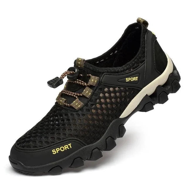 Summer Men's Mesh Sports Shoes Fashion Mountaineering Breathable Lightweight Anti Slip Shoes Outdoor Travel Running Casual Shoes V.I.P Digital Presence