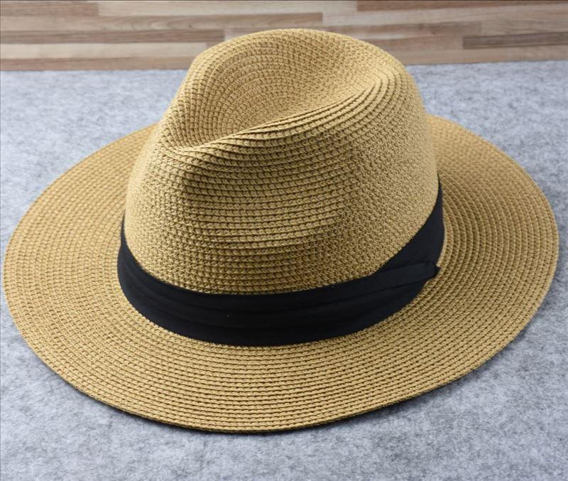 Summer Outdoor Men Large Size Hats Lady Beach Wide Brim Straw Hat Unisex Luxury Straw Hat Classic Mens Dress Hats Party Accessories Stevvex