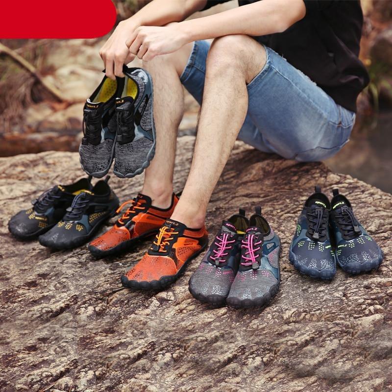 Summer Outdoor Mens Sports Water Shoes Non-Slip Beach Shoes Barefoot Upstream Shoes Quick-Dry Aqua Sock Barefoot For Beach Swim River Pool Lake Hiking Kayaking Surfing Stevvex