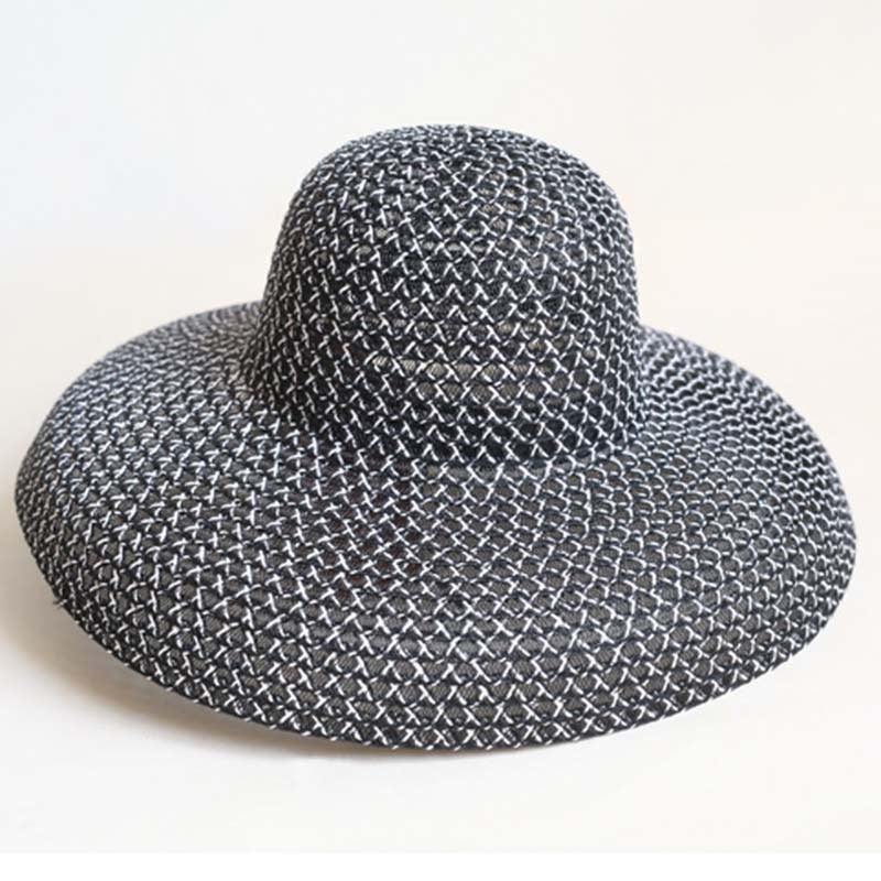 Summer Vintage Style Hat Women Girls Solid Color Beach Summer Big Sun Hat Breathable Elegant Color Anti-UV Holiday Beach Hat Holiday  Big Sun Cap For Traveling Charming Design Stevvex