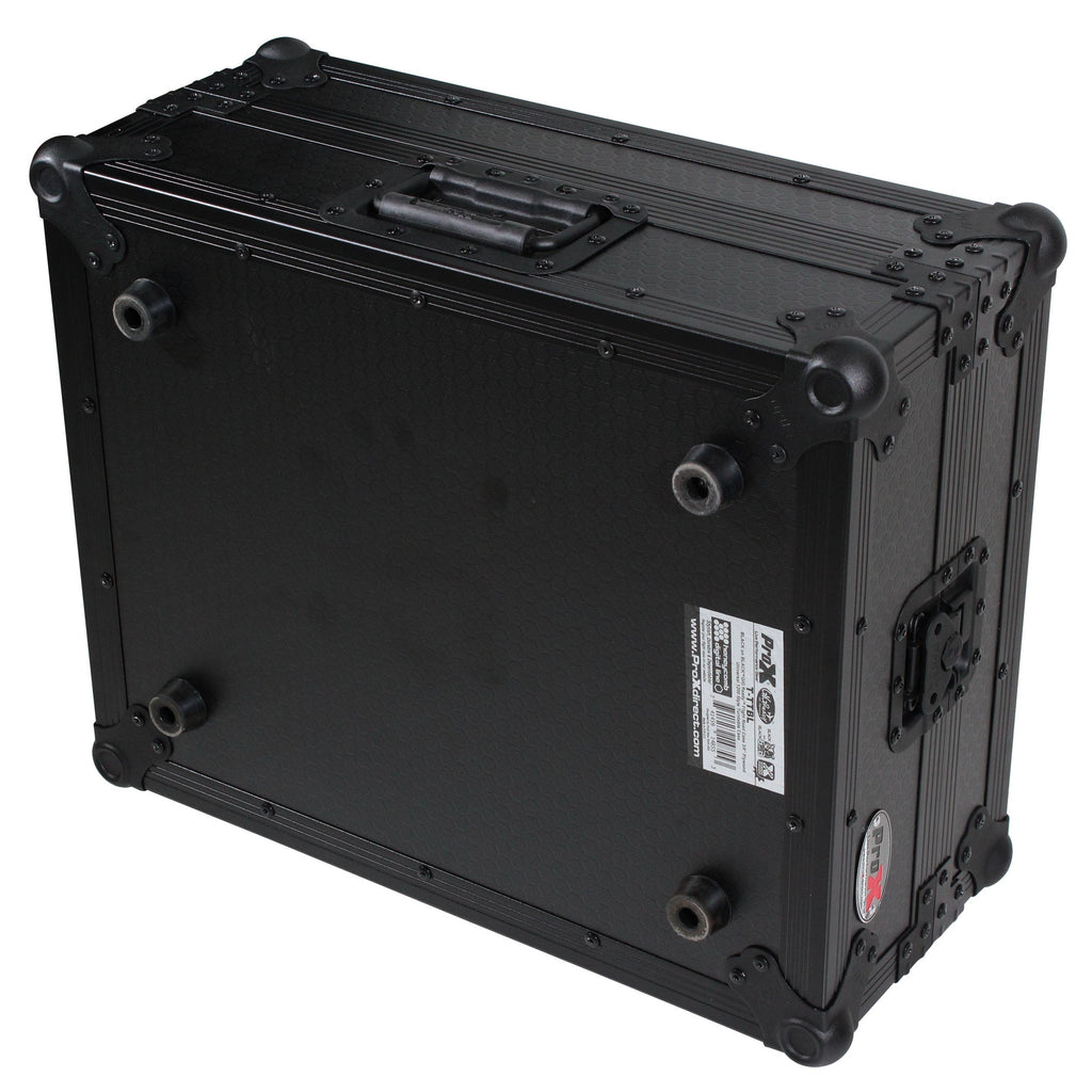 ProX T-TTBL - Flight Case for Turntable - Universal W-Foam Kit | Black on Black